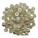Meia Pérola Irisada 10mm 200 Unidades Artesanato