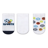 Meia Puket Kit 3 Pares Bebê Recém Nascido Bola 0 A 4m 69845