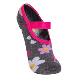 Meia Sapatilha Home Socks Ginástica Antiderrapante Feminina