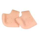 Meia Silicone Anti Rachadura Calcanhar Hidratante Protetor Cor Nude