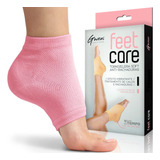 Meia Silicone Calcanhar Gel Para Dor Pé Rachado Calo Esporão