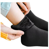 Meia Térmica Grossa Peluciada Forrada Frio Neve Kit 2 Pares