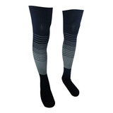 Meião De Futebol Preto Com Degrade Cinza Kit 15 Pares