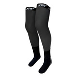 Meião Meia Asw Brace Chalk Preta Motocross Enduro Trilha