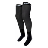 Meião Meia Asw Brace Chalk Preta Motocross Enduro Trilha