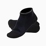 Meias Antiderrapante Neoprene Botinha Sapatilha 3mm Cano Curto Aquece Os Pés No Frio Tamanhos 32 Ao 41 Para Tênis Sapatos Botas Mergulho Surf Snorkel BR Alfa M Regular Regular Preto 