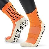 Meias Antiderrapantes Profissionais Para Futebol E Esportes Conforto E Qualidade Para Adultos Tamanhos 38 A 45 Padrão Laranja