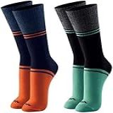 Meias Cano Alto Azul Marinho Com Laranja Preto Com Verde 39 44