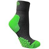 Meias De Trilha Para Corrida Cano Médio Dots Biotech New Unissex T3 Chumbo Limão