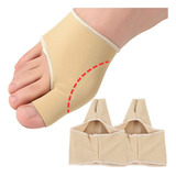 Meias Joanete Protetor Corretivo Dedos Silicone Cor Bege Tamanho Universal 1 Par
