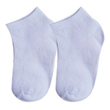 Meias Kit 12 Pares Infantil De 0 A 12 Anos Unissex Branca