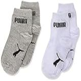 Meias Meia Cano Baixo Puma Bebê Unissex Cinza Branco 21 24