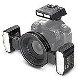 Meike Mk-mt24 Close-up Speedlight Macro Twin Lite Flash Compatível Com Câmeras Slr Digitais Nikon F-mount Z-mount D1x D2 D2h D2x D3 D3x D200 D300 D300s D700 D3500 Z6 Z7, Etc