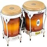 Meinl Percussion Bongos De Madeira Da Série Free Ride FWB400GAB Acabamento Dourado âmbar