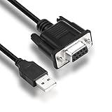 MEIRIYFA Cabo Adaptador Serial USB Para RS-232 DB9 Fêmea- USB 2-0 Macho Para RS232 Com Fêmea DB9 Cabo Conversor Serial -1-8 M-