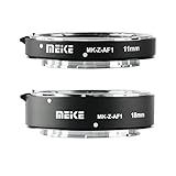 MEKE MK Z AF1 11 Mm 18 Mm Armação Completa Macro Metal AF Auto Focus Extensor Kit De Anel Adaptador De Tubo Para Câmeras Nikon Z Series Z6 Z7 Z50 