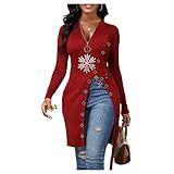 Melas De Natal Mulheres Sorto Longo De Manga Longa T Camisetas Tamas De Snowflake Imprimir Tops