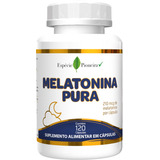 Melatonina Pura 120 Cápsulas Matéria Prima Importada Forte Sabor Sem Sabor