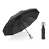 Melhor Guarda Chuva Reforçado Automático Grande Cabe Bolsa Mochila Cor Preto Liso