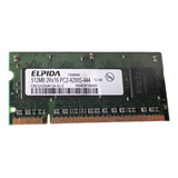 Memoria Elpida 512mb 2rx16