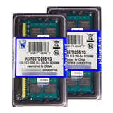 Memória Kingston Ddr2 1gb 667 Mhz Notebook Kit C/04 Unidades