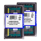 Memória Kingston Ddr2 2gb 667 Mhz Notebook 16 Chips Kit C 10
