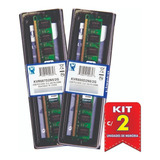 Memória Kingston Ddr2 2gb 800 Mhz Desktop Kit 02 Unid