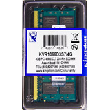 Memória Kingston Ddr3 4gb 1066 Mhz Notebook 16 Chips 1 5v