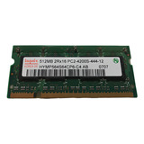Memoria Laptop Pc2 4200s 444 12 512mb Hynix
