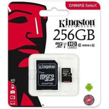 Memoria Micro Sdhc Card Kingston 256 Gb Lacrado Novo