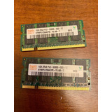Memória Notebook 2gb 2x 1gb Ddr2 667mhz Pc2 5300s