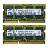 Memória Notebook Samsung 4gb (2x2gb) Ddr3 1333mhz Pc3 10600s