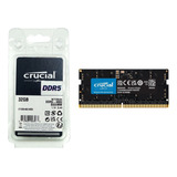 Memoria Ram Crucial Sodimm Ddr5 Para Notebook 32gb 4800mhz