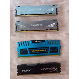 Memória Ram Ddr3 16gb 4x4gb Kllisre Corsair Hyperx