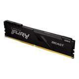 Memória Ram Desktop Gamer Fury Beast Ddr4 16gb 3600mhz