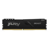 Memória Ram Fury Beast Ddr4 Color Preto 16gb 1 Kingston Kf4