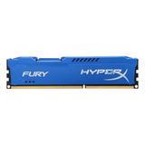 Memória Ram Fury Ddr3 Color Azul 4gb 1 Hyperx Hx316c10f 4