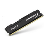 Memória Ram Fury Hyperx Ddr3 4gb 1600mhz Preto Pc Desktop