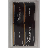 Memória Ram Hyperx Fury 2 X 8gb 2400mhz Ddr4 Cl15 Preto