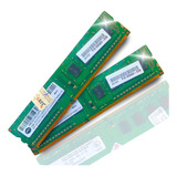 Memória Ram Kit 2x Ddr3 2gb 1333mhz Color Verde Desktop Hbs