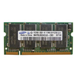 Memória Ram Notebook Samsung 512mb Ddr 333mhz Pc 2700 2 5v