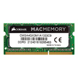Memória Ram Para Macbook Corsair 4gb Ddr3 1333mhz