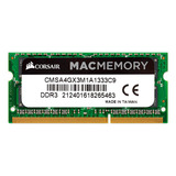 Memória Ram Para Macbook Corsair 4gb Ddr3 1333mhz