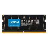 Memória Ram Para Notebook 32gb Ddr5 Cl42 5200mhz Crucial Ct32g52c42s5 Sodimm Preto
