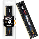 Memória Ram Rzx Fatality Ddr3 4gb 1333mhz 1 5v Desktop Rzx d3d9m1333b 4g Color Preto