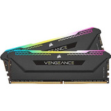 Memória Ram Vengeance Rgb Pro Sl Preto 32gb 2 Corsair Cmh32gx4m2e3200c16