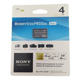 Memória Stick Sony De 4 Gb Pro Duo Mark2 Fullhd