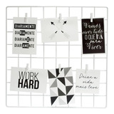 Memory Board 60x60 Branco Brinde 6 Mini Prendedores