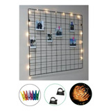 Memory Board Com Led Para Fotos Polaroid Fio Fada Luminoso