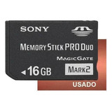 Memory Stick Pro Duo 16gb Câmera Sony